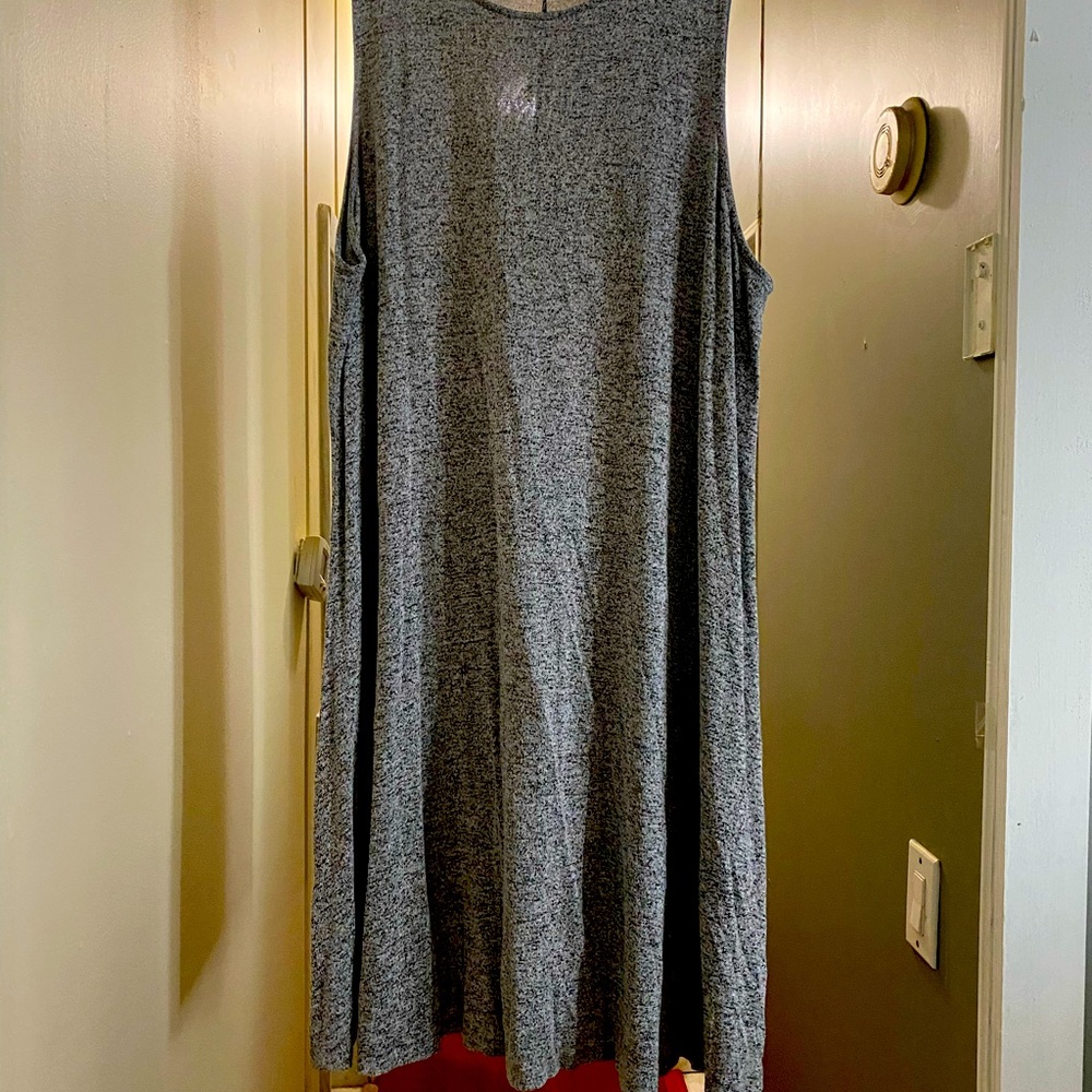 Old navy gray soft knit swing dress